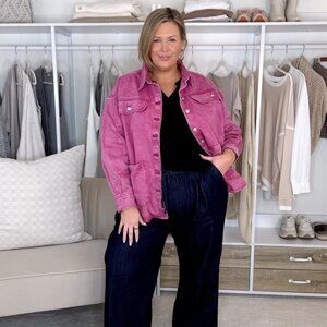 Scoop Pink Denim Jacket